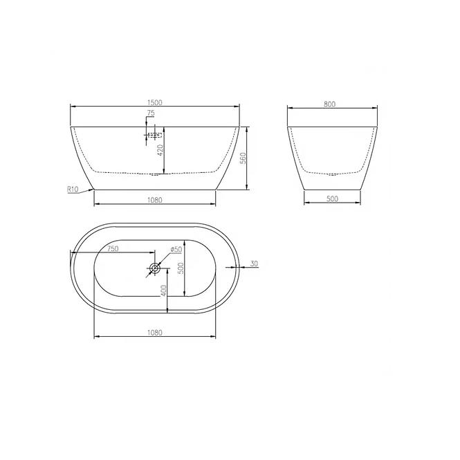 KADA MILANO 150X80X56