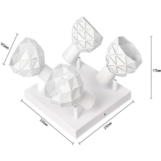 SVJETILJKA PUZZLE 4 AS-PUE144W WHITE LS4