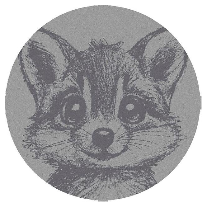 Tepih FD Soft Racoon 0,8/0,8 okrugli pepeljasto sivi