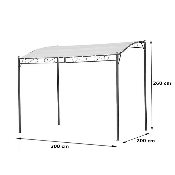 Vrtni paviljon 2x3 m bež