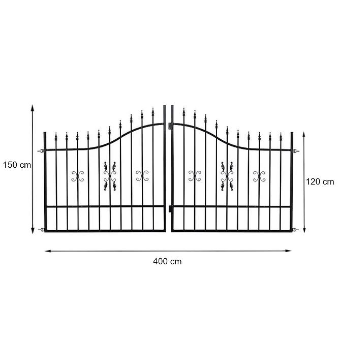 Vrata Marcel 4M/1,2-1,5 RAL 9005