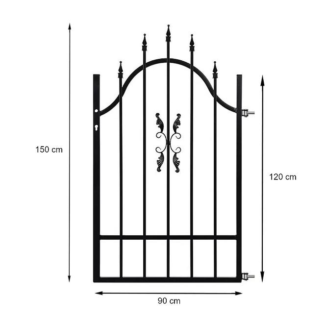 Vrata Marcel 0,9M/1,2-1,5 P ZN+RAL9005