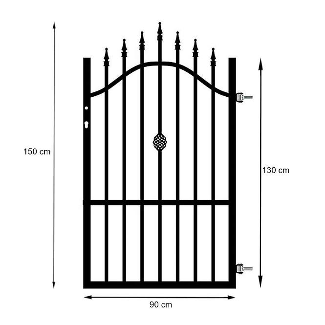 Marika Vrata desna 0,9/1,3-1,5 RAL 9005