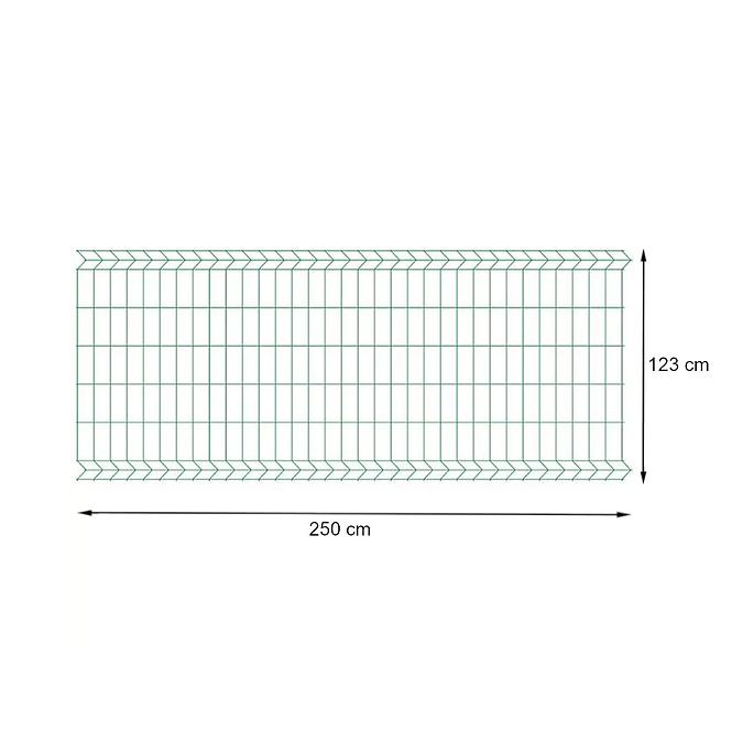 Panel 3D light II 250X123cm zeleni RAL-6005 7052326