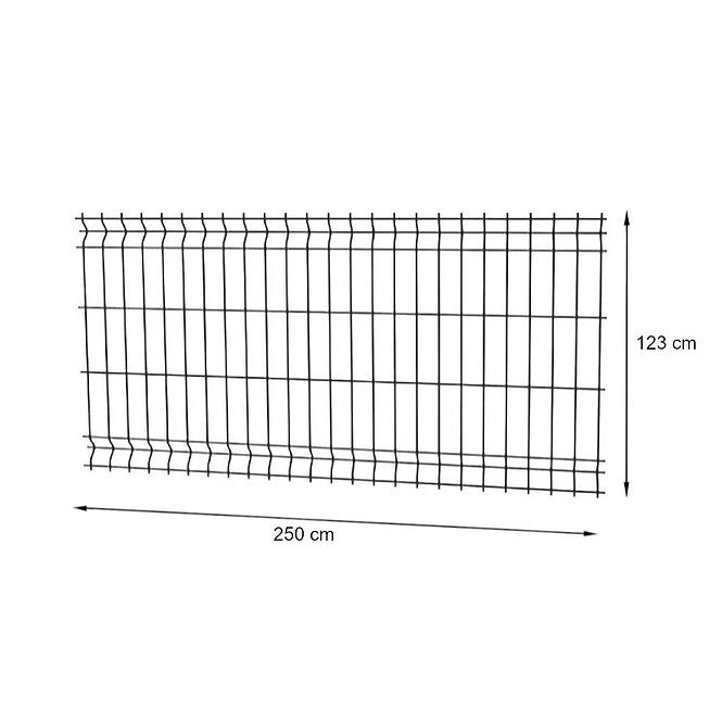 Panel 3D light II 250x123cm sivi RAL-7016 7062170