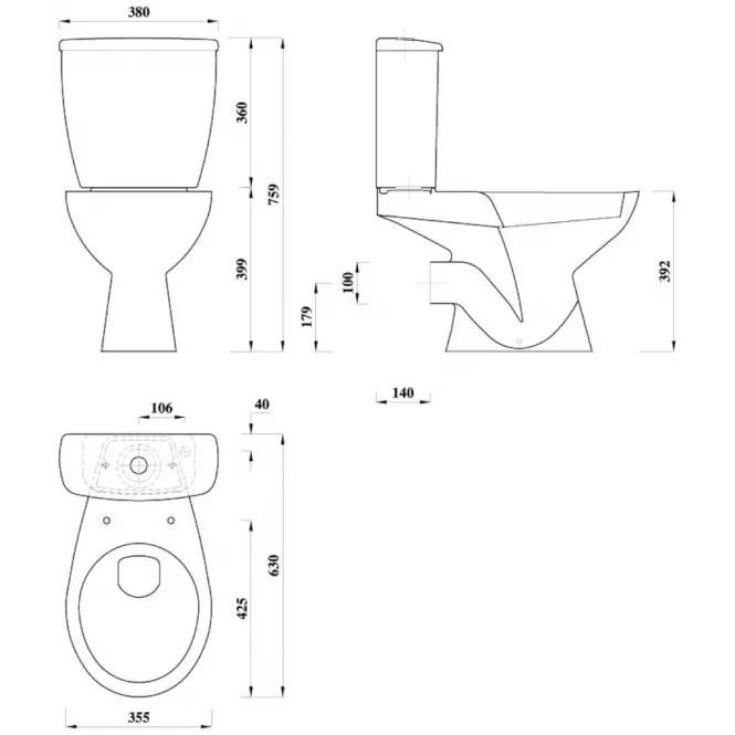 Wc monoblok Neon - eko