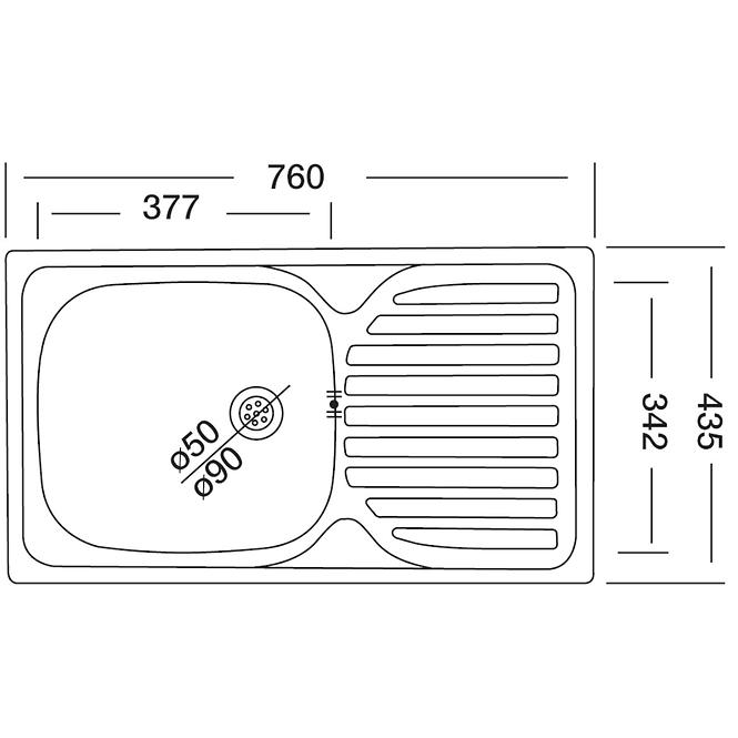 Sudoper classic ec140d +sifon