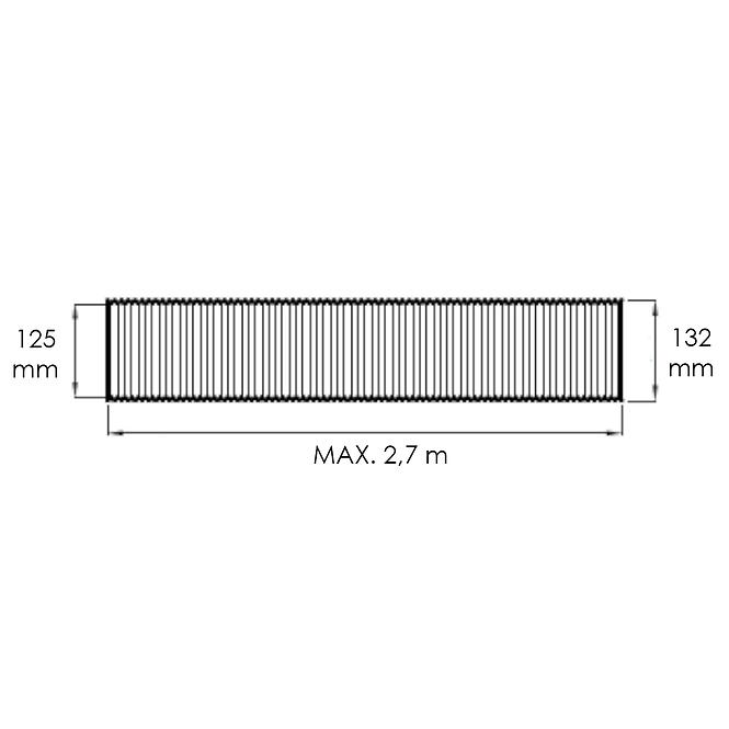 Fleksibilna aluminijska cijev  RESF125-AL