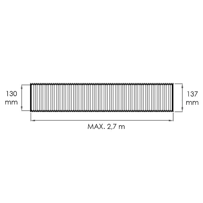 Fleksibilna aluminijska cijev  RESF130-AL