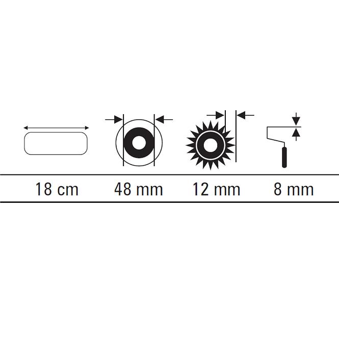 Valjak Syntex 18 cm