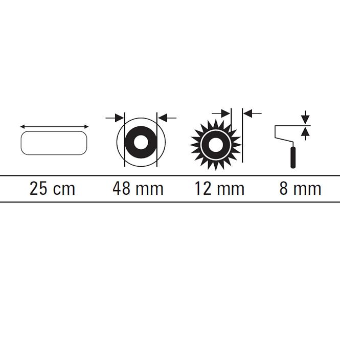 Valjak Syntex 25 cm