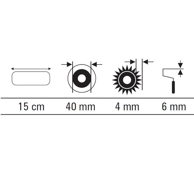 Valjak Velur 15 cm