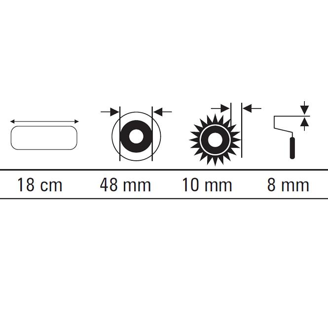 Valjak Microstar 18 cm Motive