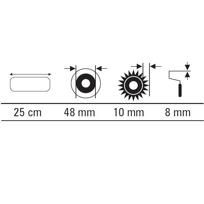 Valjak Microstar 25 cm Motive