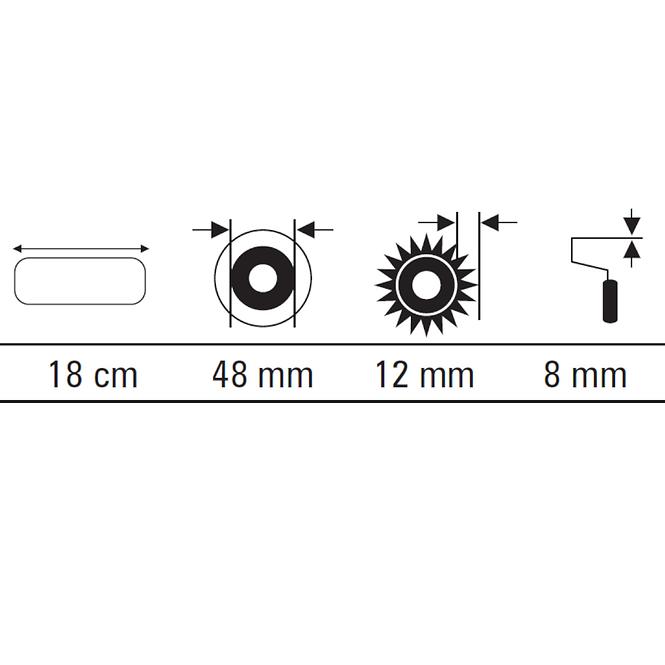 Valjak Goldline 18 cm Motive