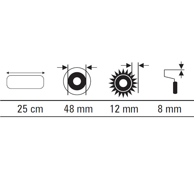 Valjak Goldline 25 cm Motive