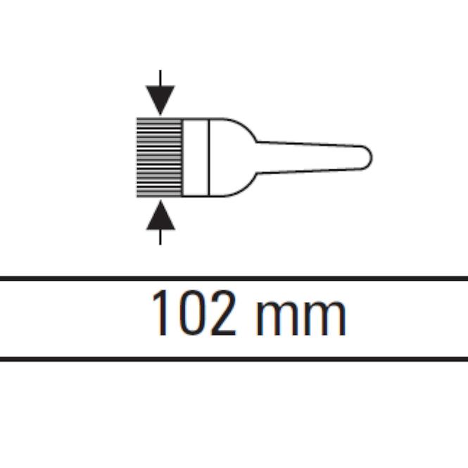 Poluengleski plosnati kist  102