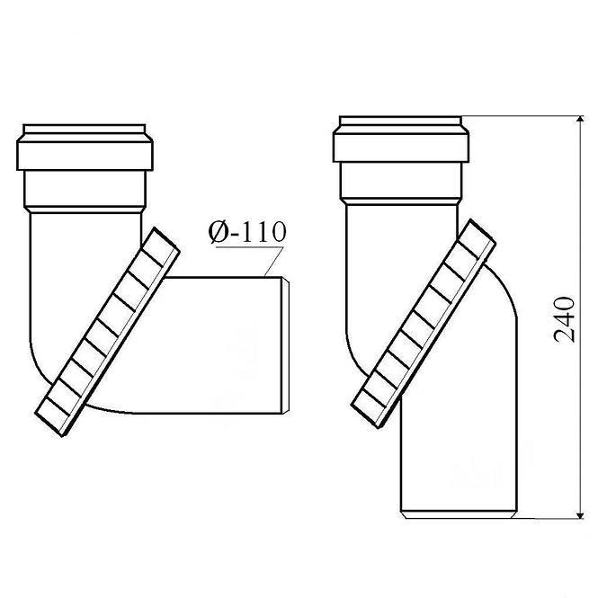 Koljeno univerzalno 110 kol003