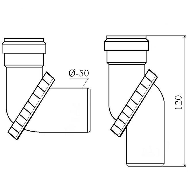 Koljeno univerzalno 50 kol001