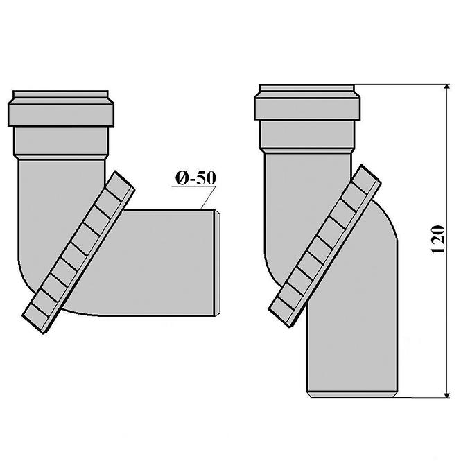 Koljeno univerzalno 50 kol002