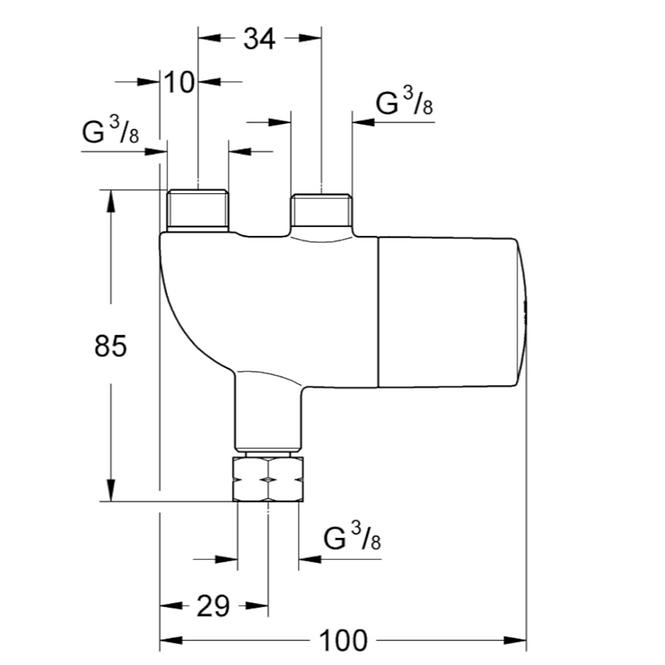 34487000 GROHTHERM MIKRO TERMOSTAT