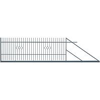 BRÁNA POSUVNÁ PORTO 2 PRÁVA 4m/1,5m ZN+RAL7016