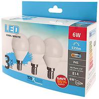 LED Žarulje P45 6W E14 535LM 6500K (3-pack)