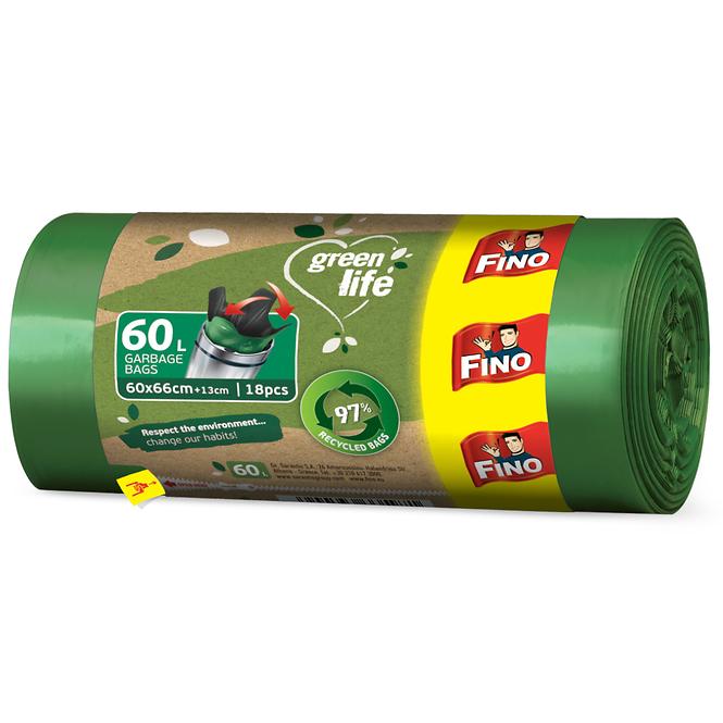 Vreće za smeće Fino Green Life 60 l 18 kom