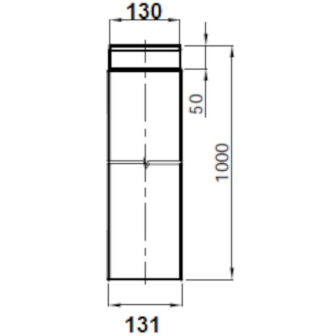 Dimovodna cijev 130/1 m