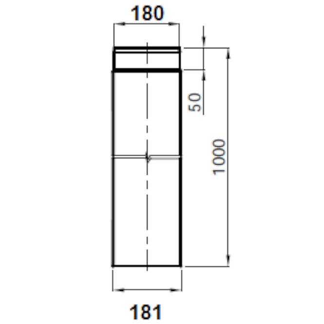 Dimovodna cijev 180/1000