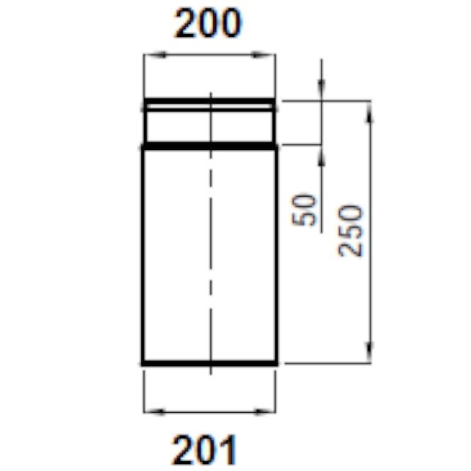 Dimovodna cijev 200/250