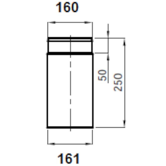 Dimovodna cijev 160/250