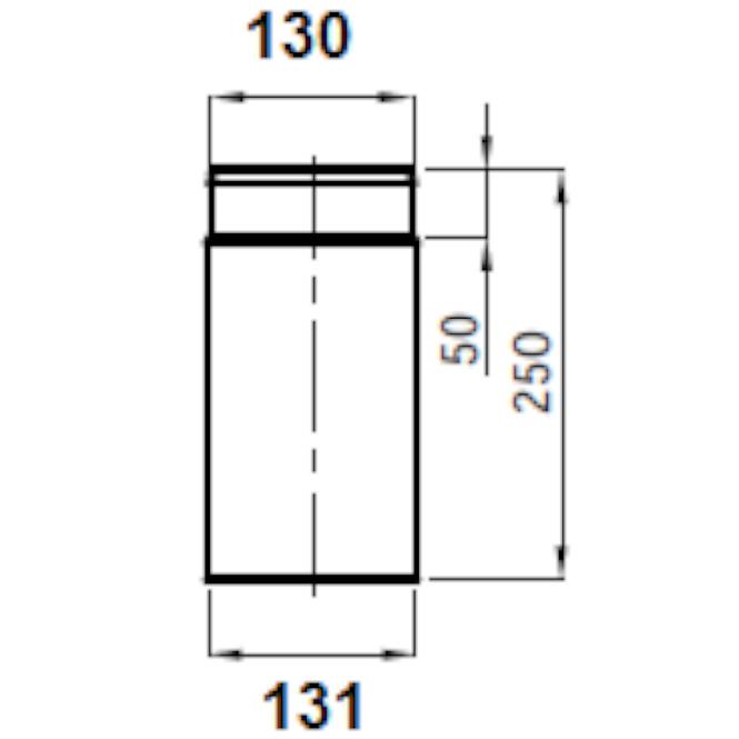 Dimovodna cijev 130/250