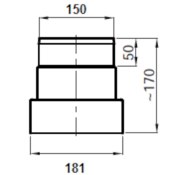 Redukcija za cijev RD150/180 CZ2