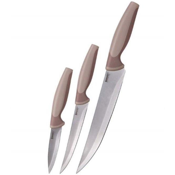 3-djelni set noževa trinity smeđi 25055123