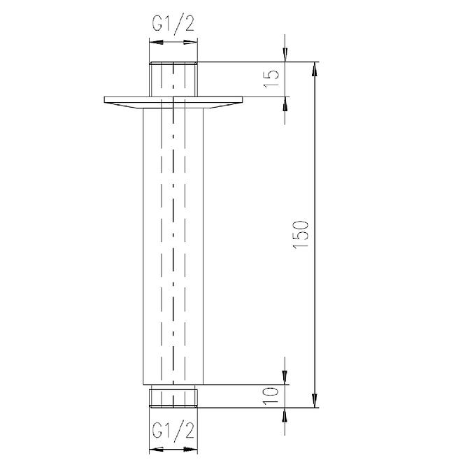 MD0311 STROPNA TUŠ KANTA 15CM