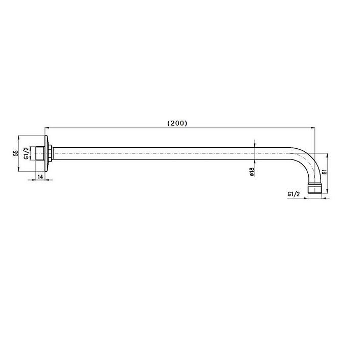 MD0181 RUČNI TUŠ 20CM