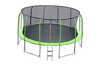 Trampolin s ljestvama 457cm zelena