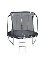 Trampolin s ljestvama 244cm crna