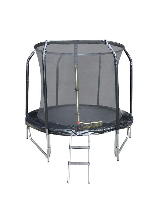 Trampolin s ljestvama 244cm crna