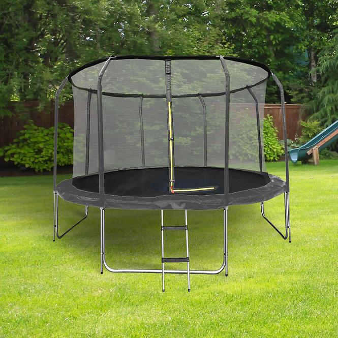 Trampolin s ljestvama 244cm crna