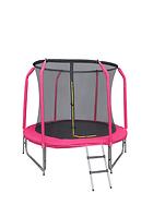 Trampolin s ljestvama 244cm/8FT SP08348L2-L roza