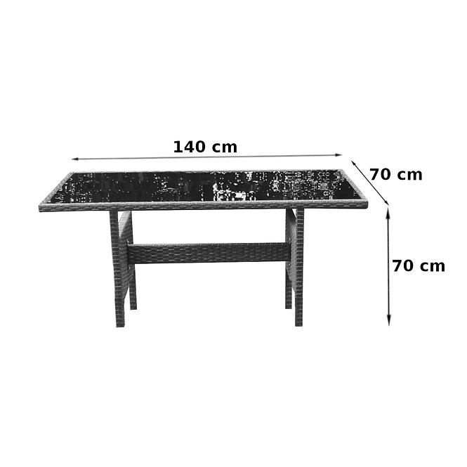 SET TECHNORATTAN JULIA 1+1+2+1 CE70499 SVIJETLO SIVA