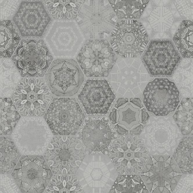 Gres Patchwork Hexagon Grey 60/60