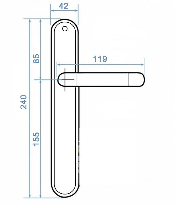 Kvaka DURO BB72 nikal/saten